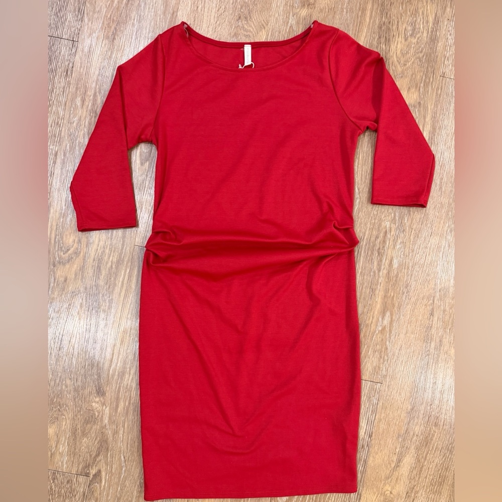 Pinkblush Vibrant Red Maternity Dress